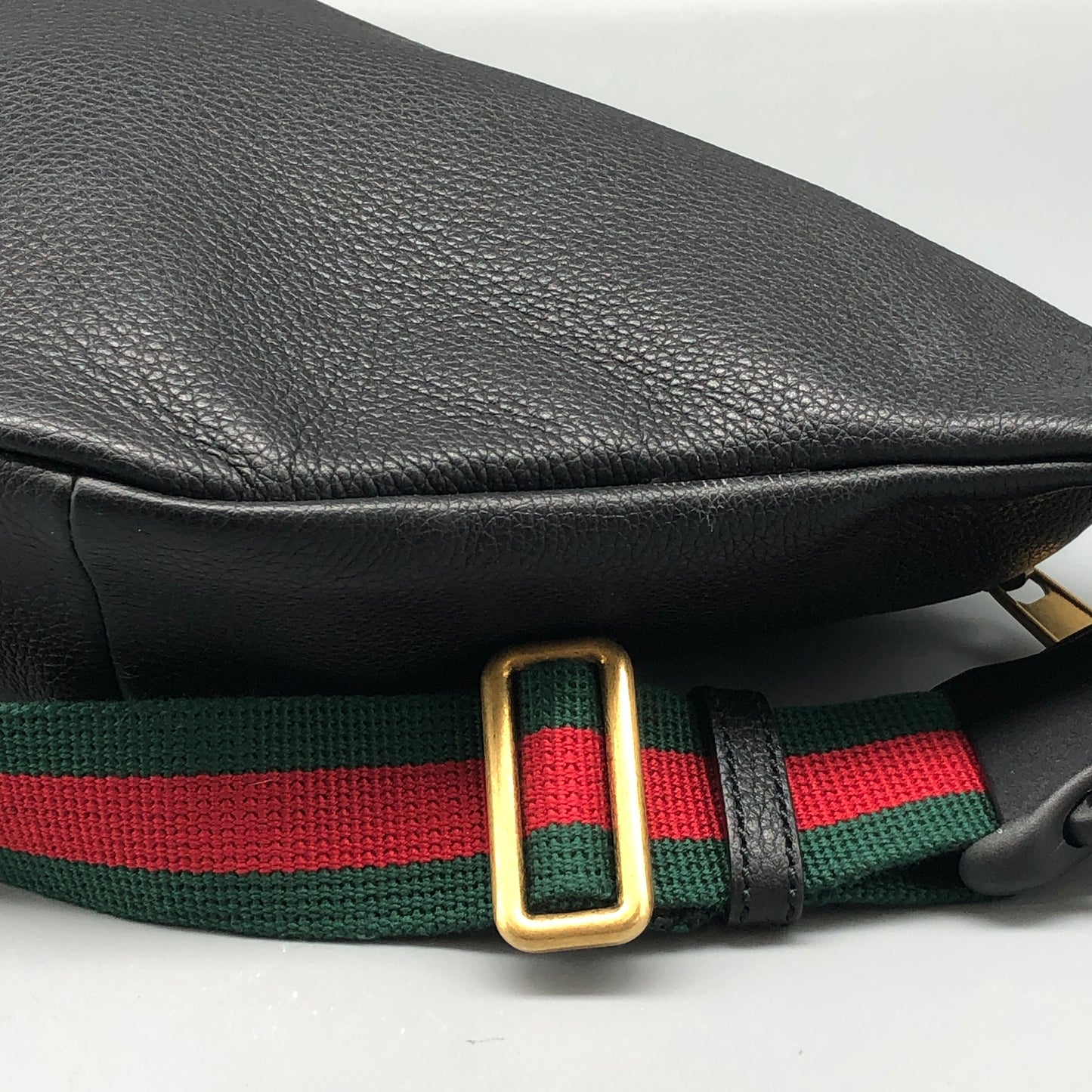 Gucci Print Large Belt Bag in Black Leather