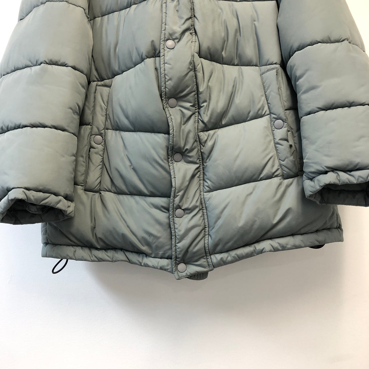 Balenciaga Dusty Blue Puffer Jacket Size 34