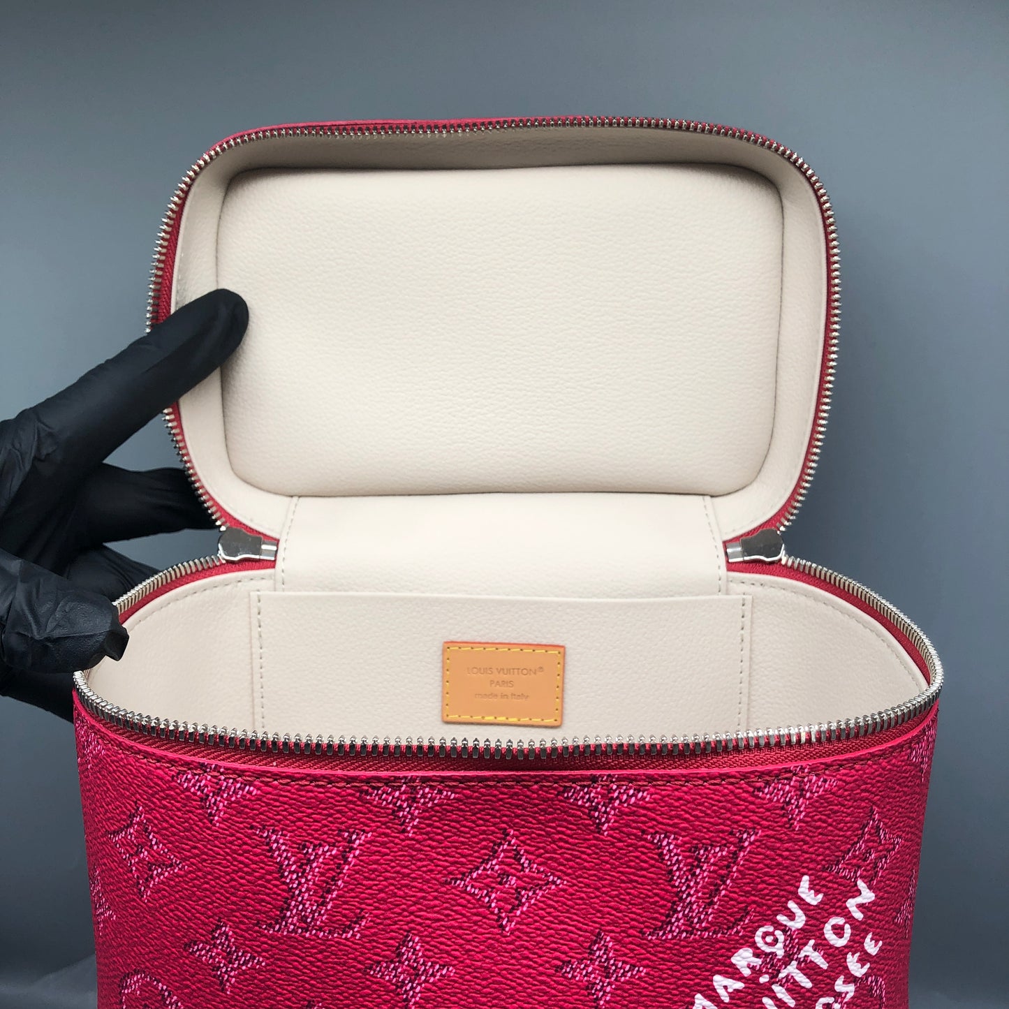 Louis Vuitton Nice Mini Monogram Empreinte Pink Vanity Case Bag
