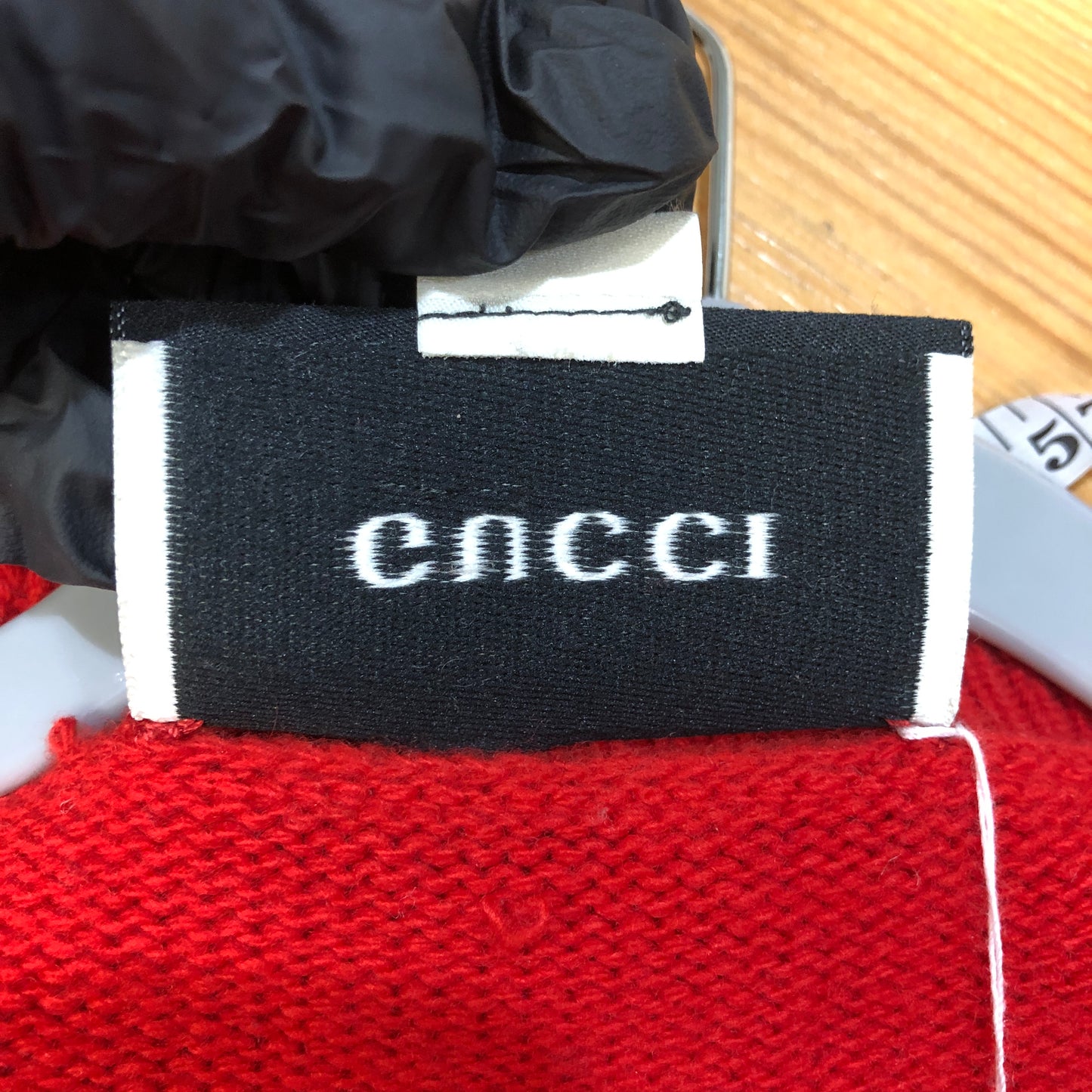 Gucci Red Blue Beige Striped Black Panther Crewneck Knit Sweater Size S