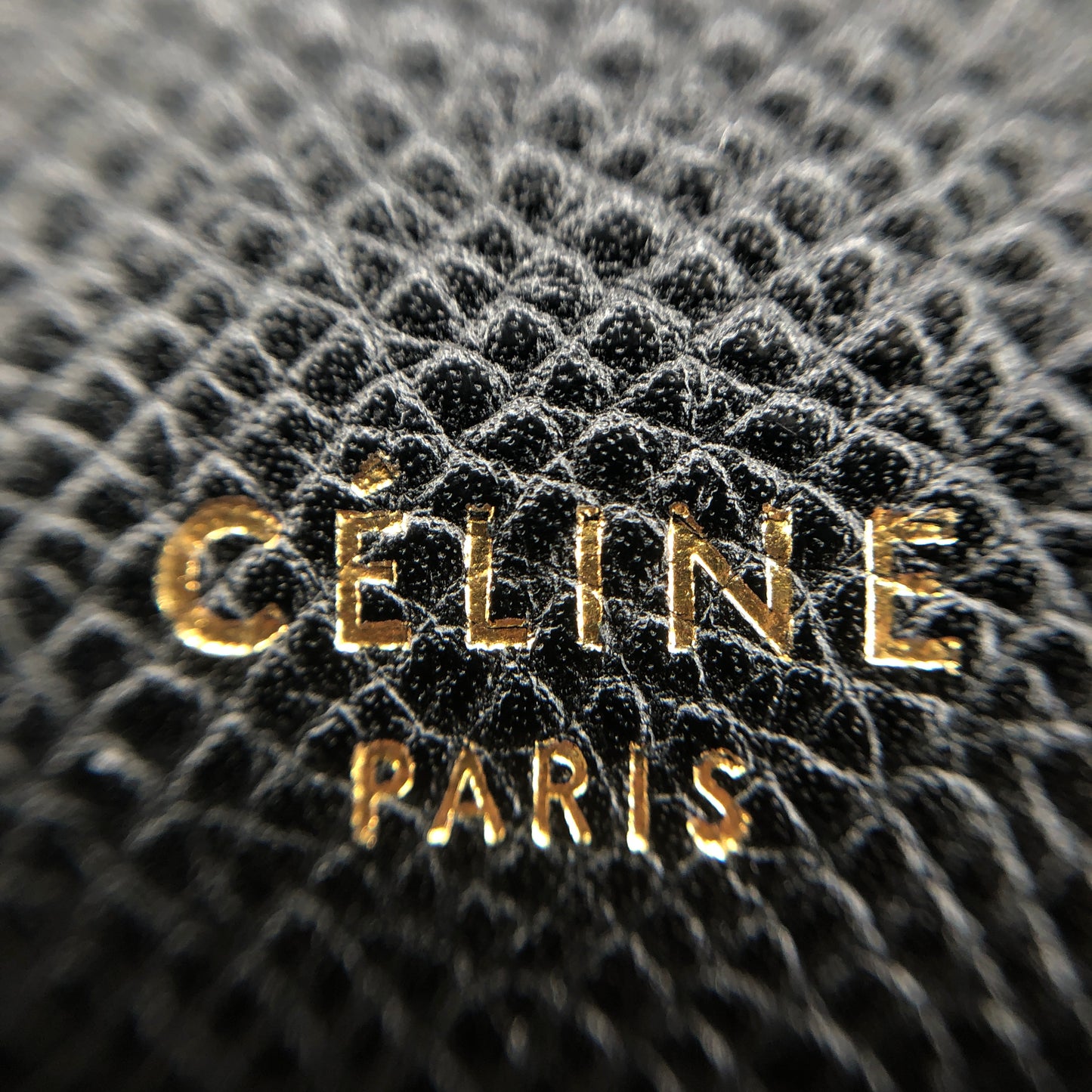 Celine Black Grained Calfskin Belt Bag Small