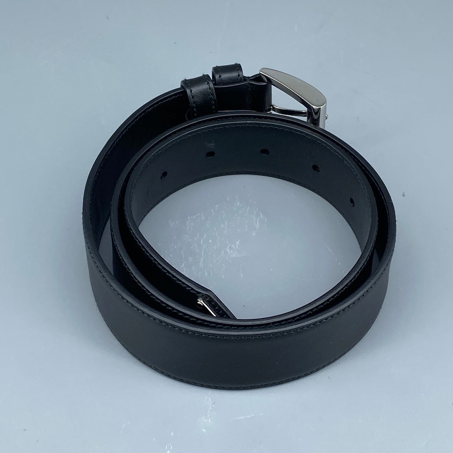 Prada Black Leather Belt 75cm