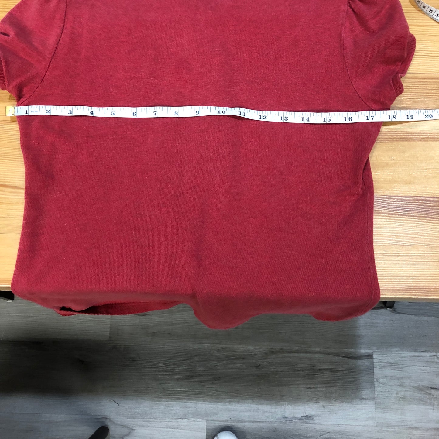 Burberry Brit Puff Short Sleeve Polo Shirt Size S Red