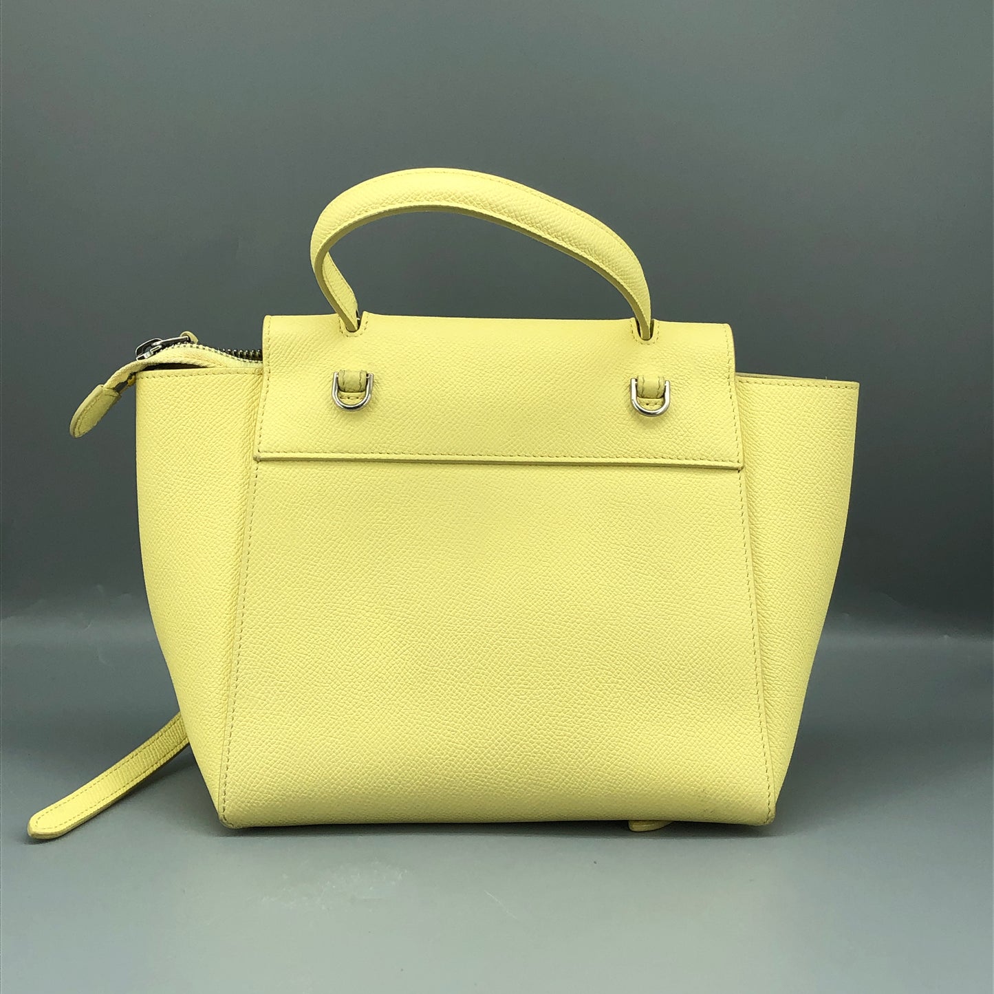 Celine Nano Belt Bag Leather Handbag Light Yellow