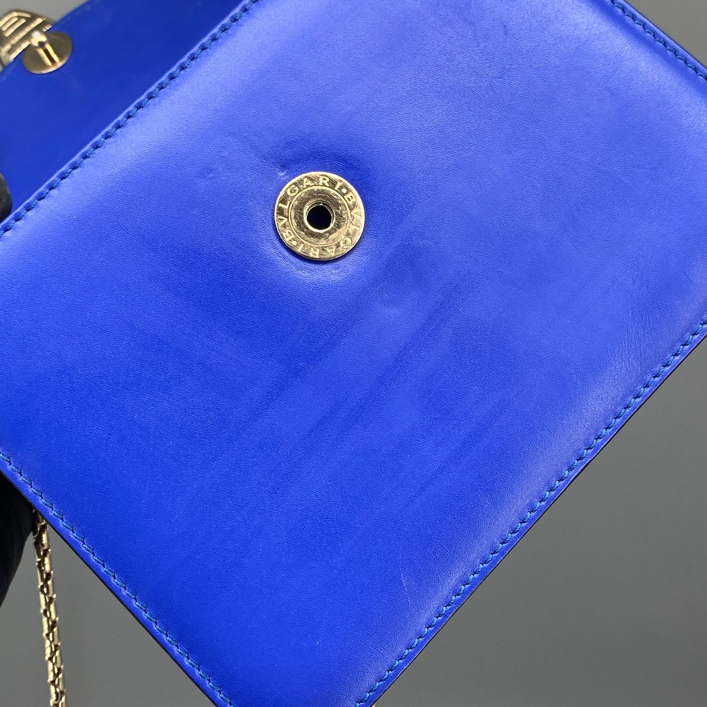 Bvlgari Royal Blue Serpenti Forever Flap Crossbody Bag