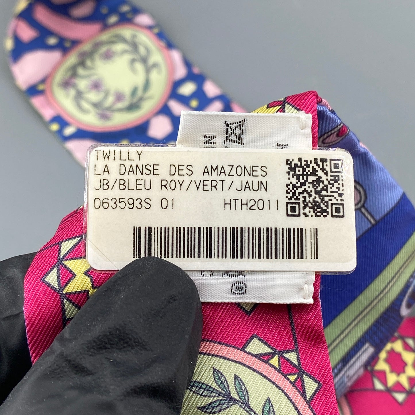 Hermes Multi‑Color Twilly Silk Scarf