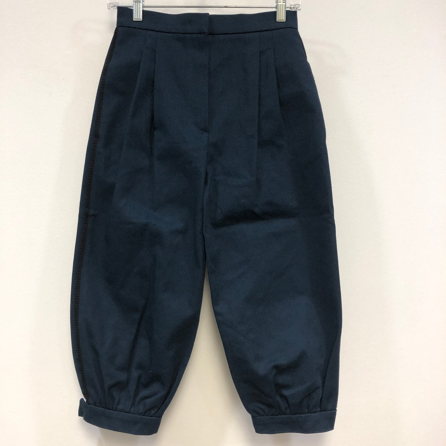 Fendi Navy Blue Balloon Cropped Trousers size 38