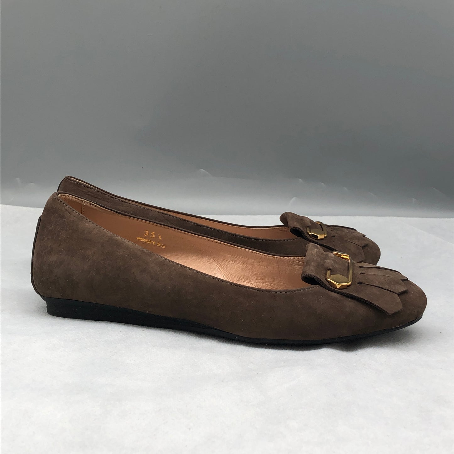 Tod’s Women Suede Driving Loafers Dark Shoes Brown Size 35.5