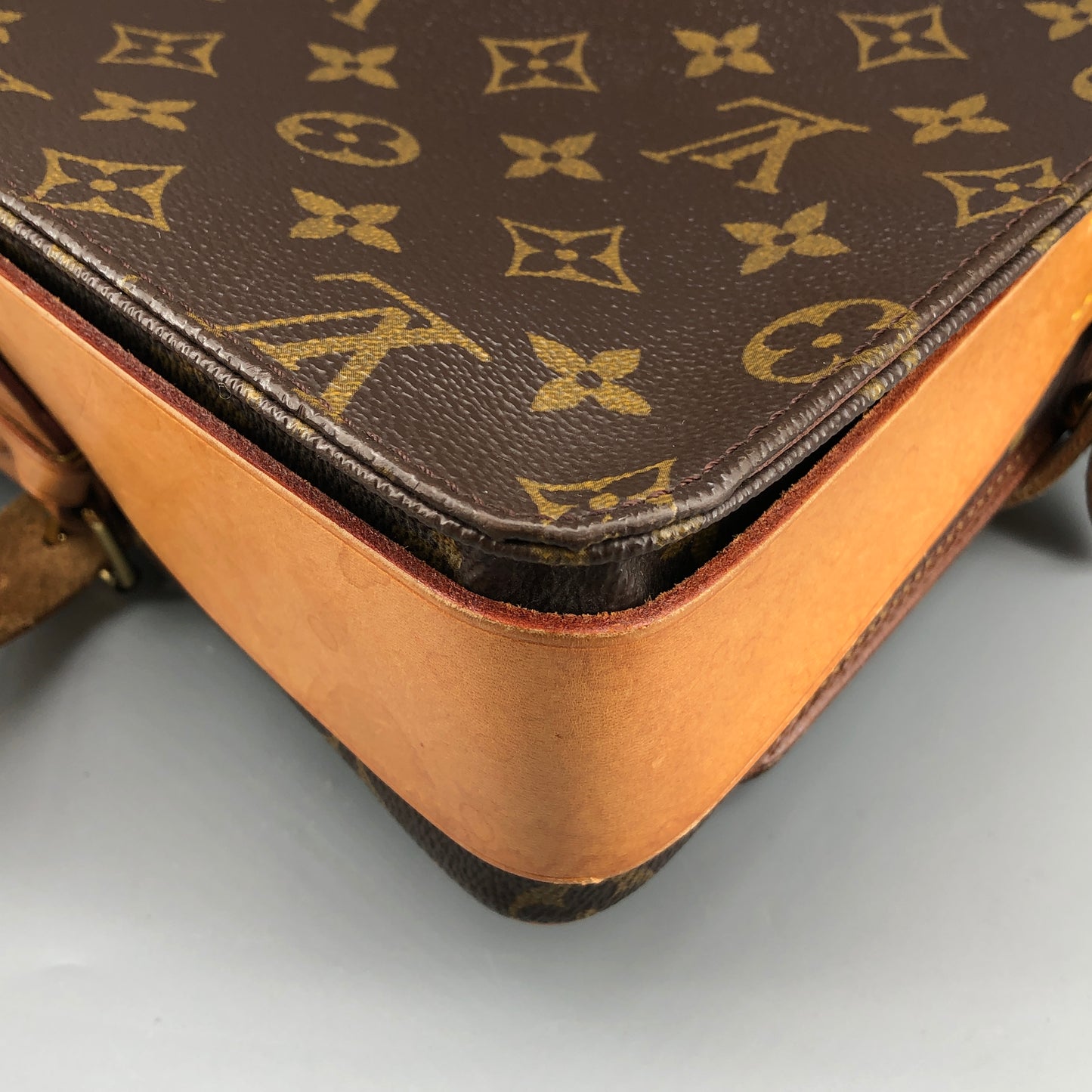 Louis Vuitton Monogram Cartouchiere GM Crossbody Bag Brown