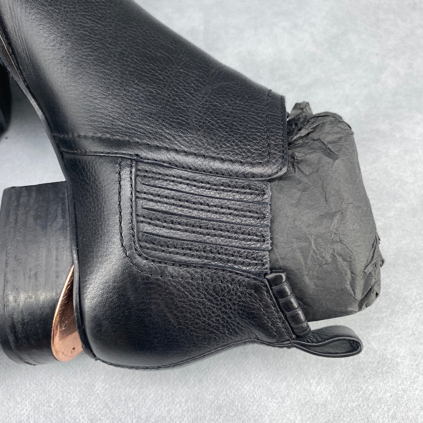 Alexander Wang Women’s Black Leather Pointed‑Toe Ankle Boots Shoes