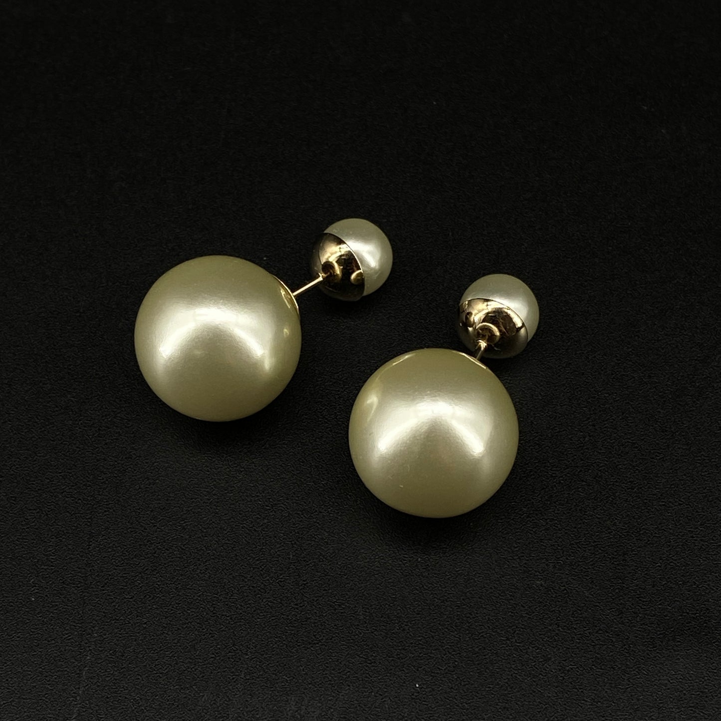 Christian Dior Double Pearl Earrings