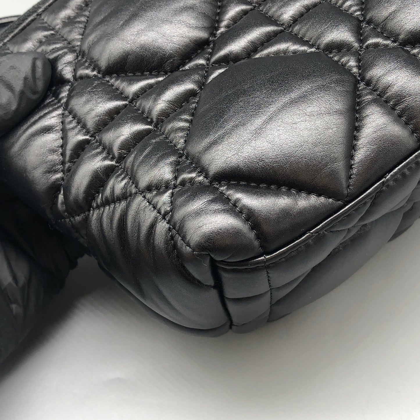 Christian Dior Toujours Medium Black Cannage Quilted Bag