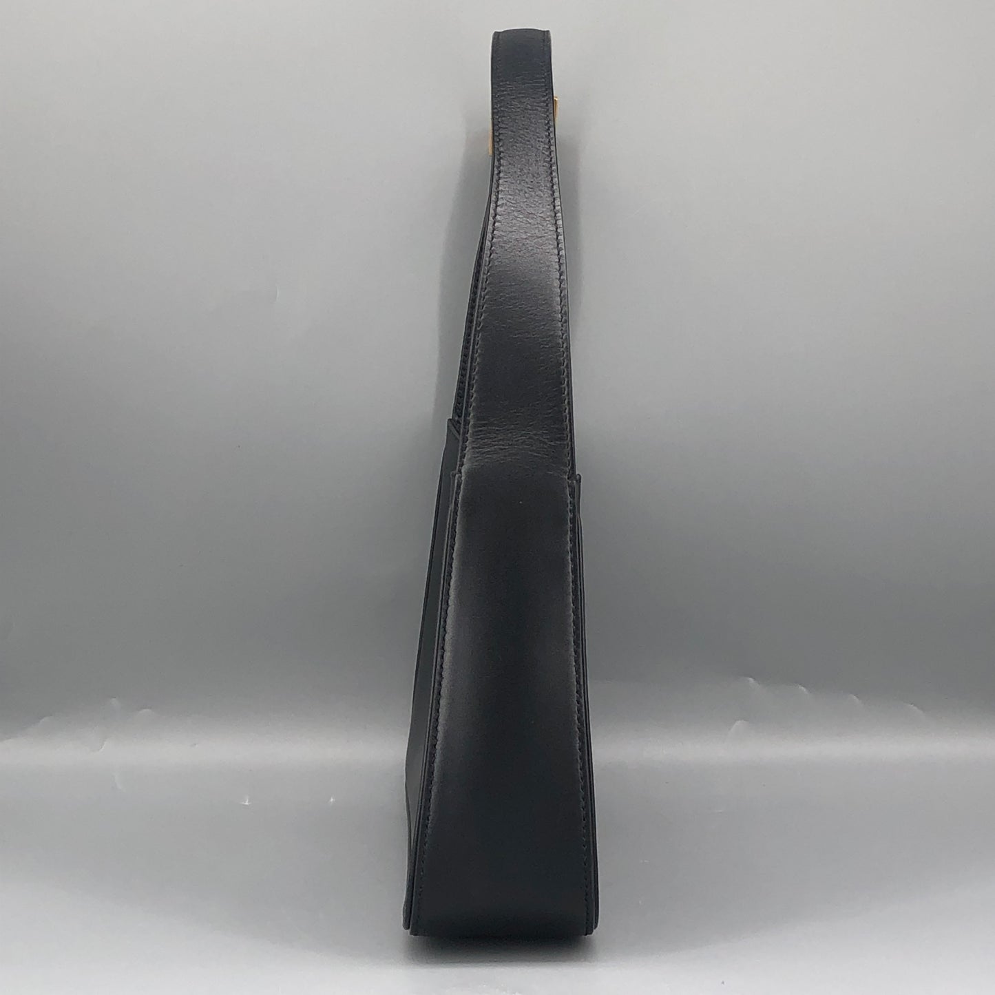Saint Laurent Le 5 à 7 Smooth Leather Hobo Shoulder Bag Black