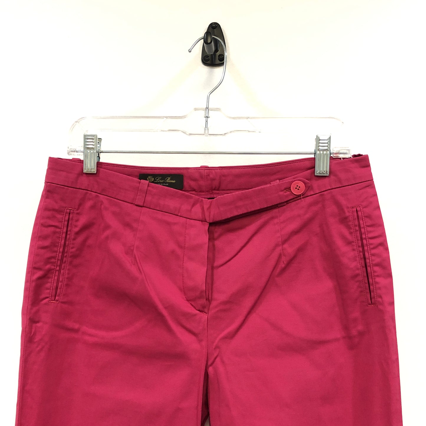 Loro Piana Rose Red Casual Trousers Size 44