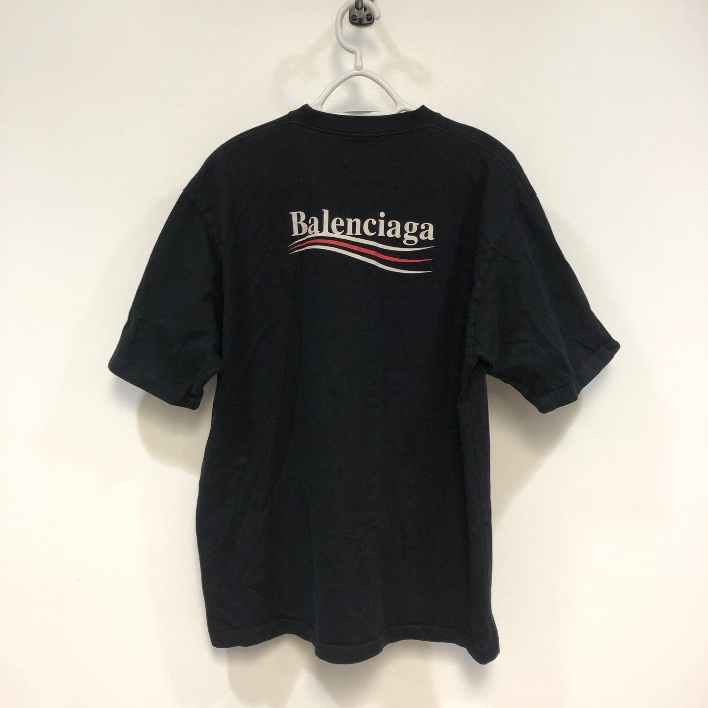 Balenciaga Black Logo Print T-Shirt Size S