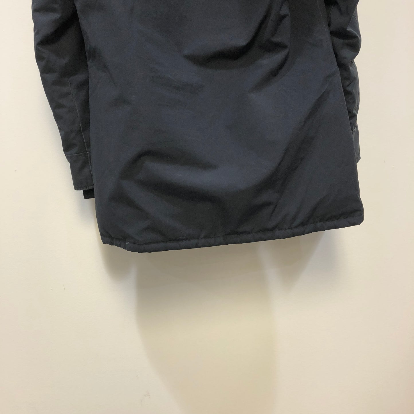 Canada Goose Black Fur‑Trim Hooded Parka Jacket Size S