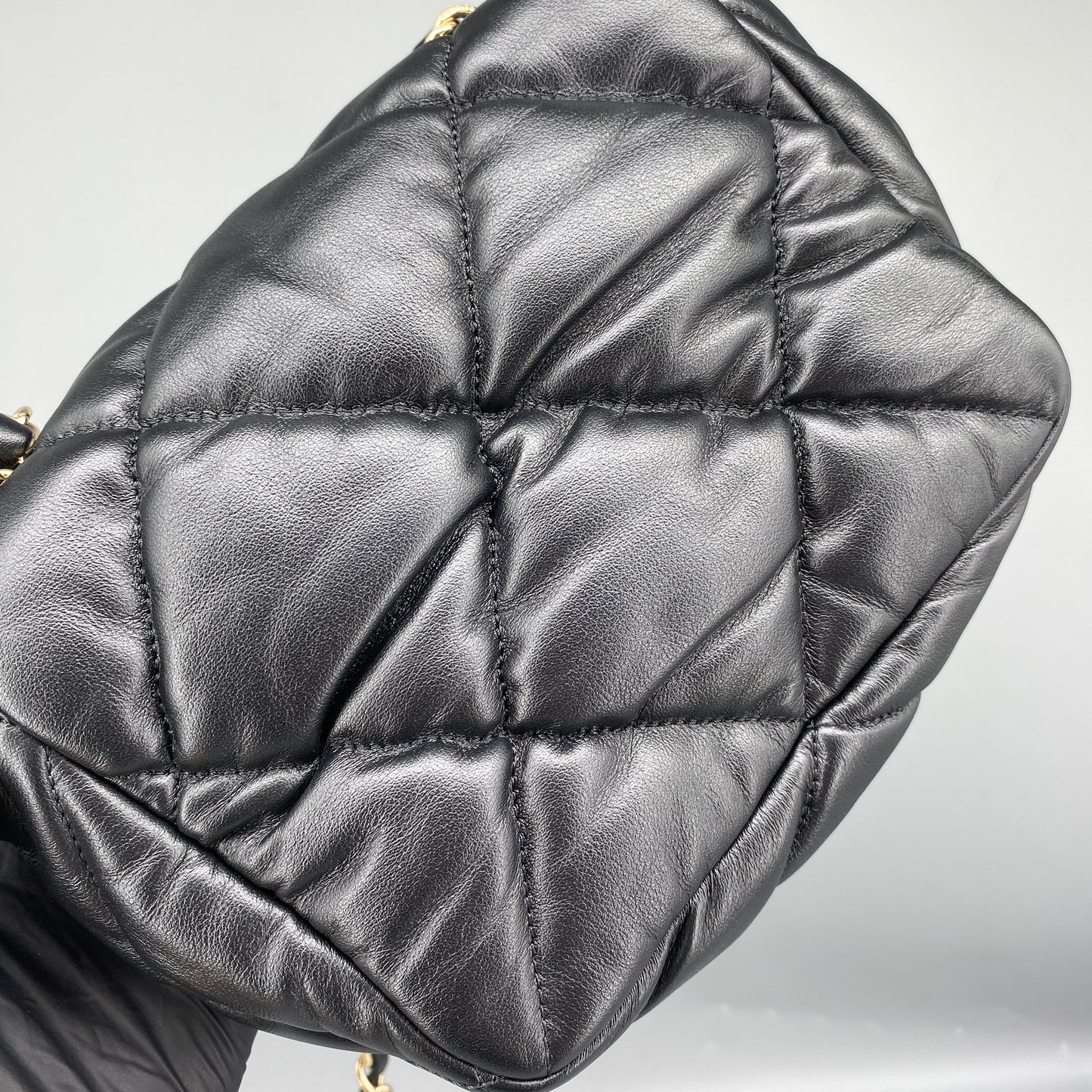 Chanel Black Quilted Bubbly Flap Crossbody Bag