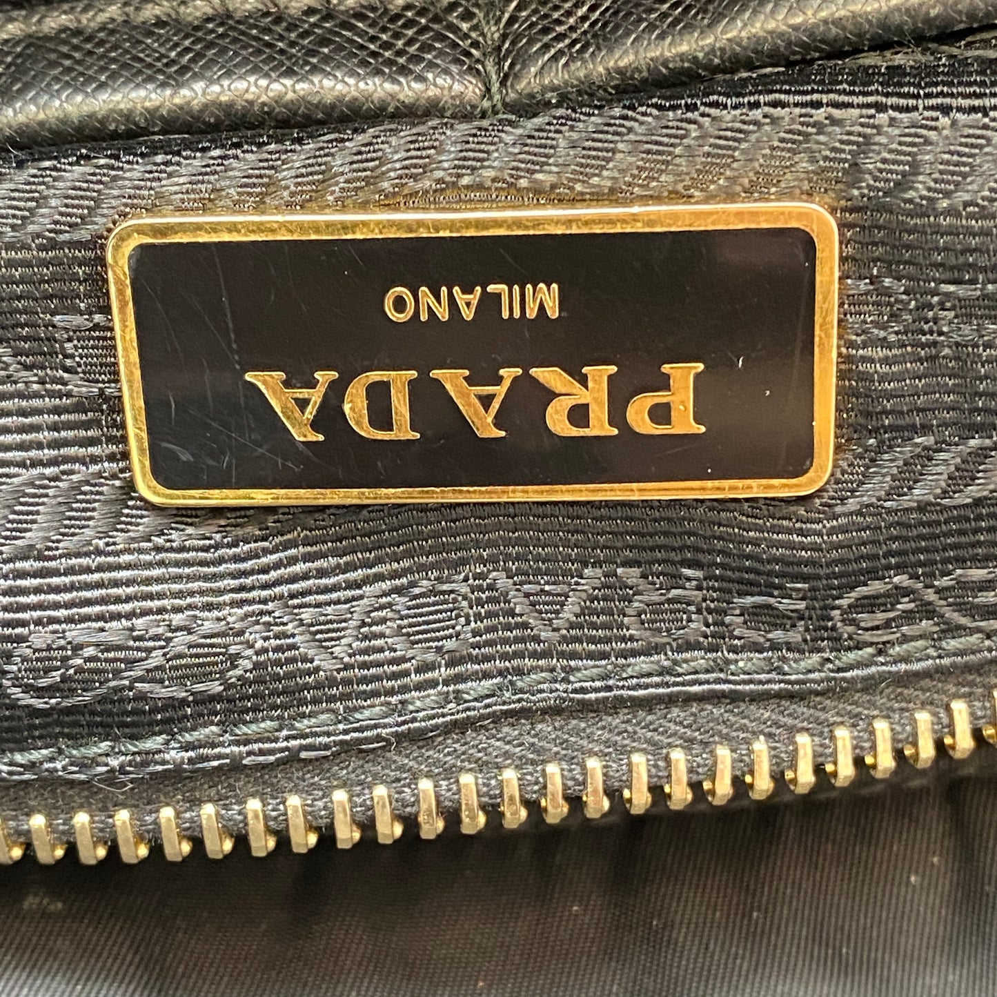 Prada Black Nylon Large Travel Tote Handbag