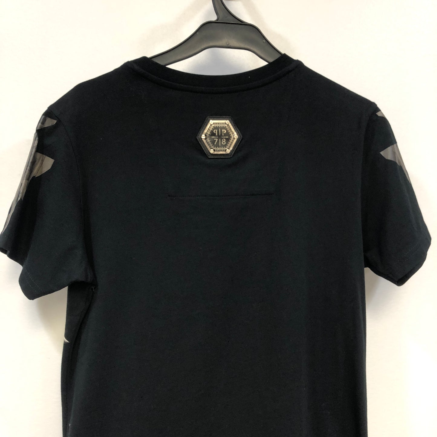 Philipp Plein American Flag Skull Graphic T-Shirt Size S