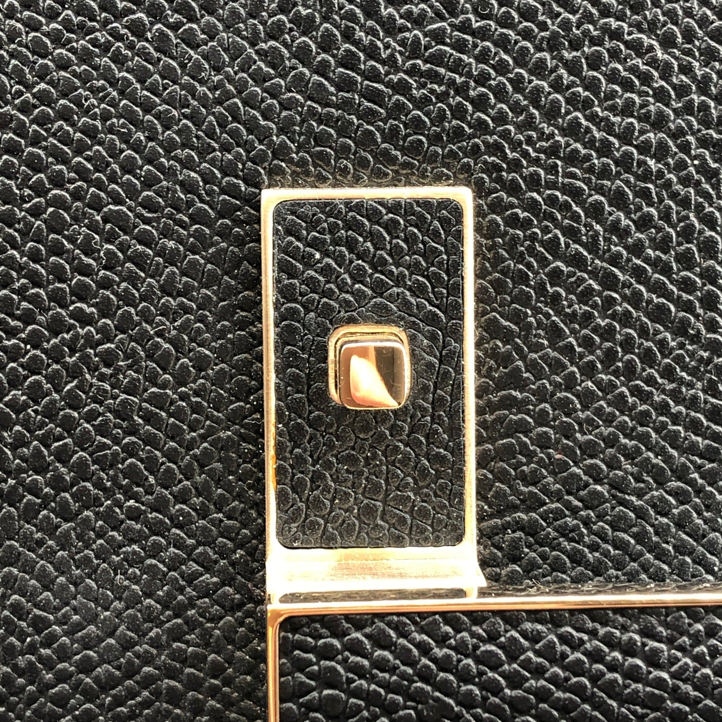 Valextra Iside Black Grained Calfskin Handbag