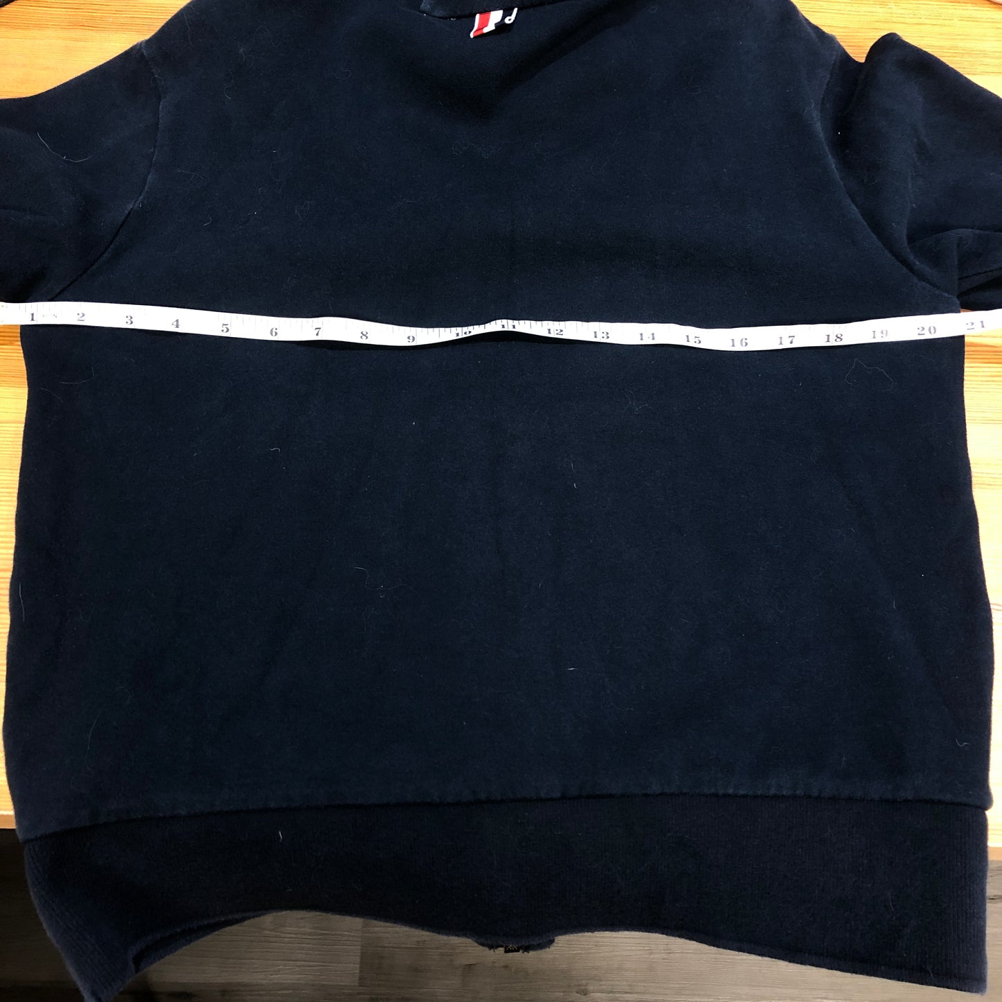 Thom Browne Classic 4-Bar Zip-Up Hoodie Size 40 Navy Blue