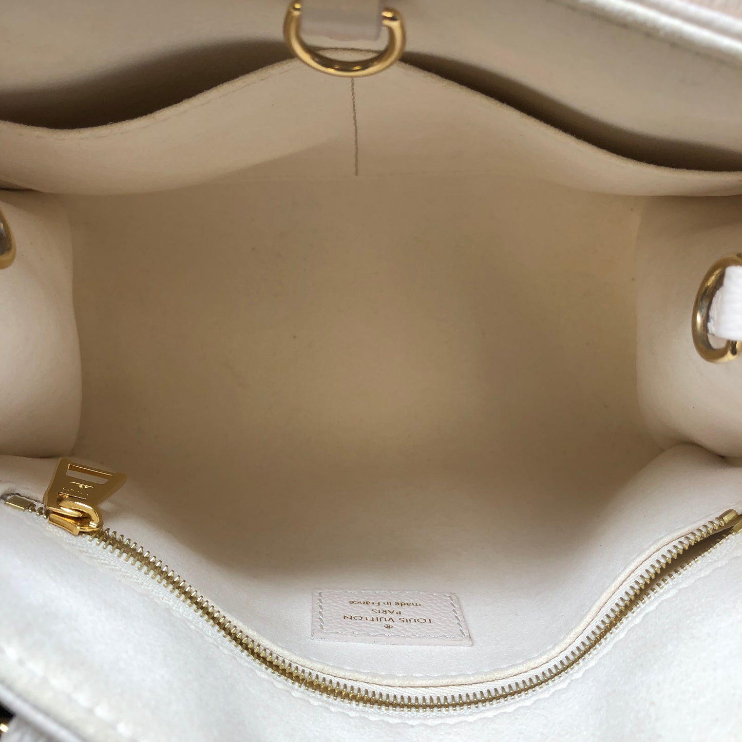 Louis Vuitton Onthego PM Tote Bag Cream Monogram