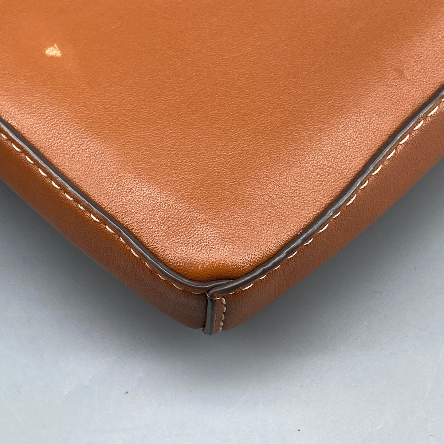 Tory Burch Caramel Smooth Leather Mini Phone Crossbody Bag