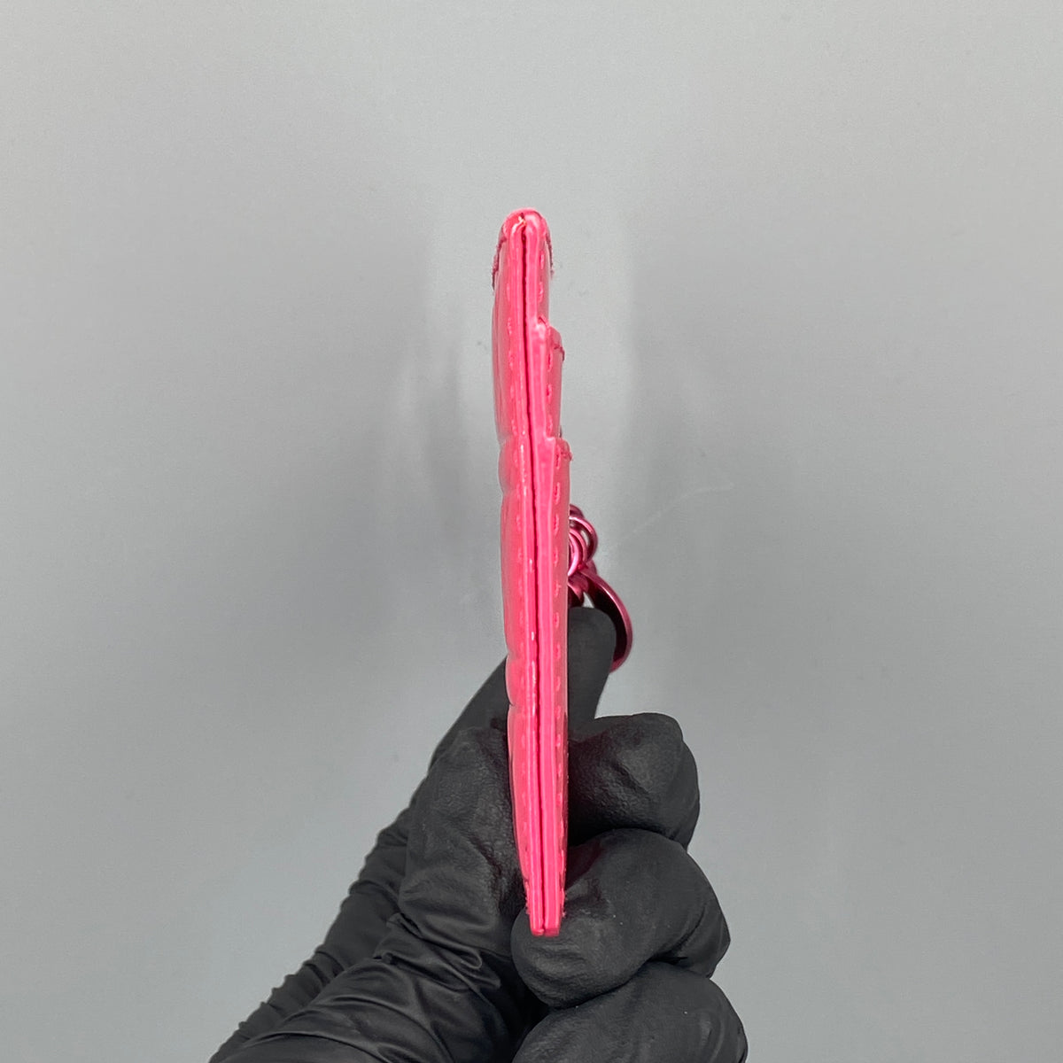 Christian Dior Cannage Patent Leather Card Holder Hot Pink