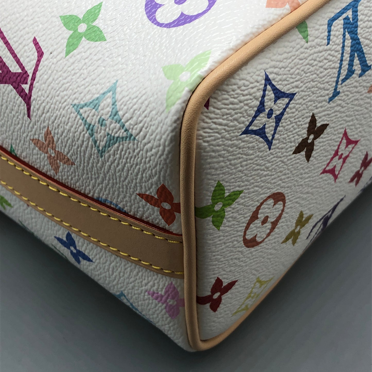 Louis Vuitton x Takashi Murakami White Multicolor Nice Mini Vanity Case Bag