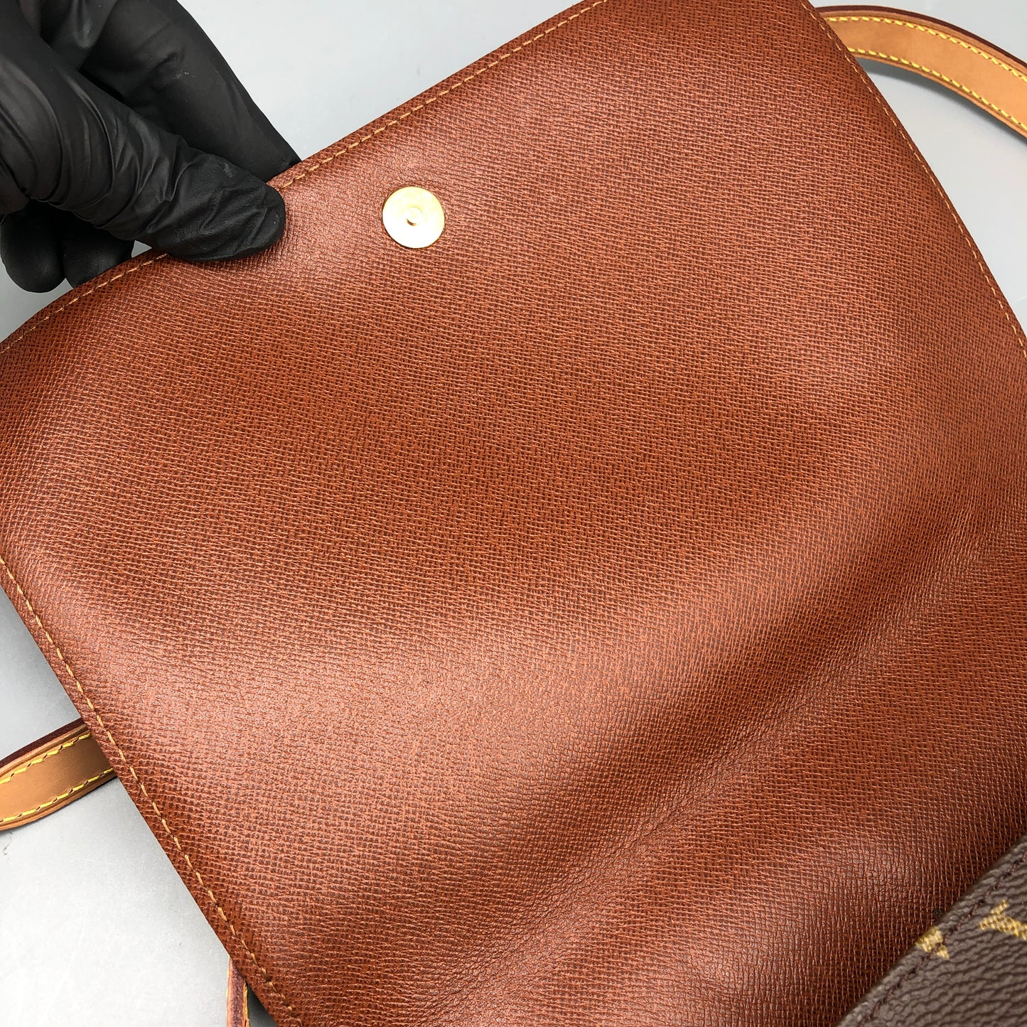 Louis Vuitton Monogram Musette Tango Crossbody Bag Brown