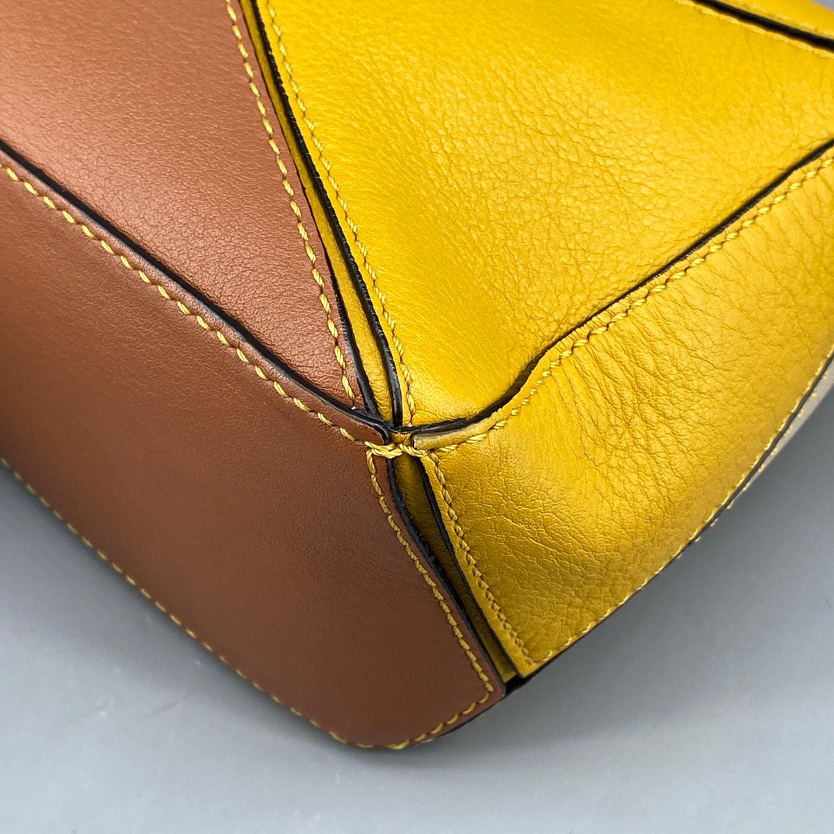 Loewe Calfskin Puzzle Mini Handle Bag Multi-Color