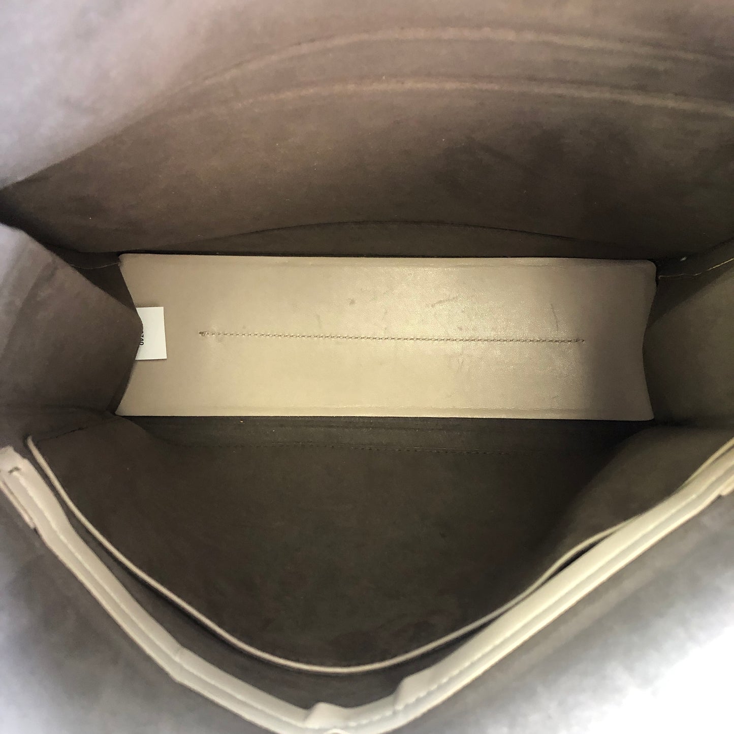 Stella McCartney Taupe Faux Leather Flap Crossbody Bag