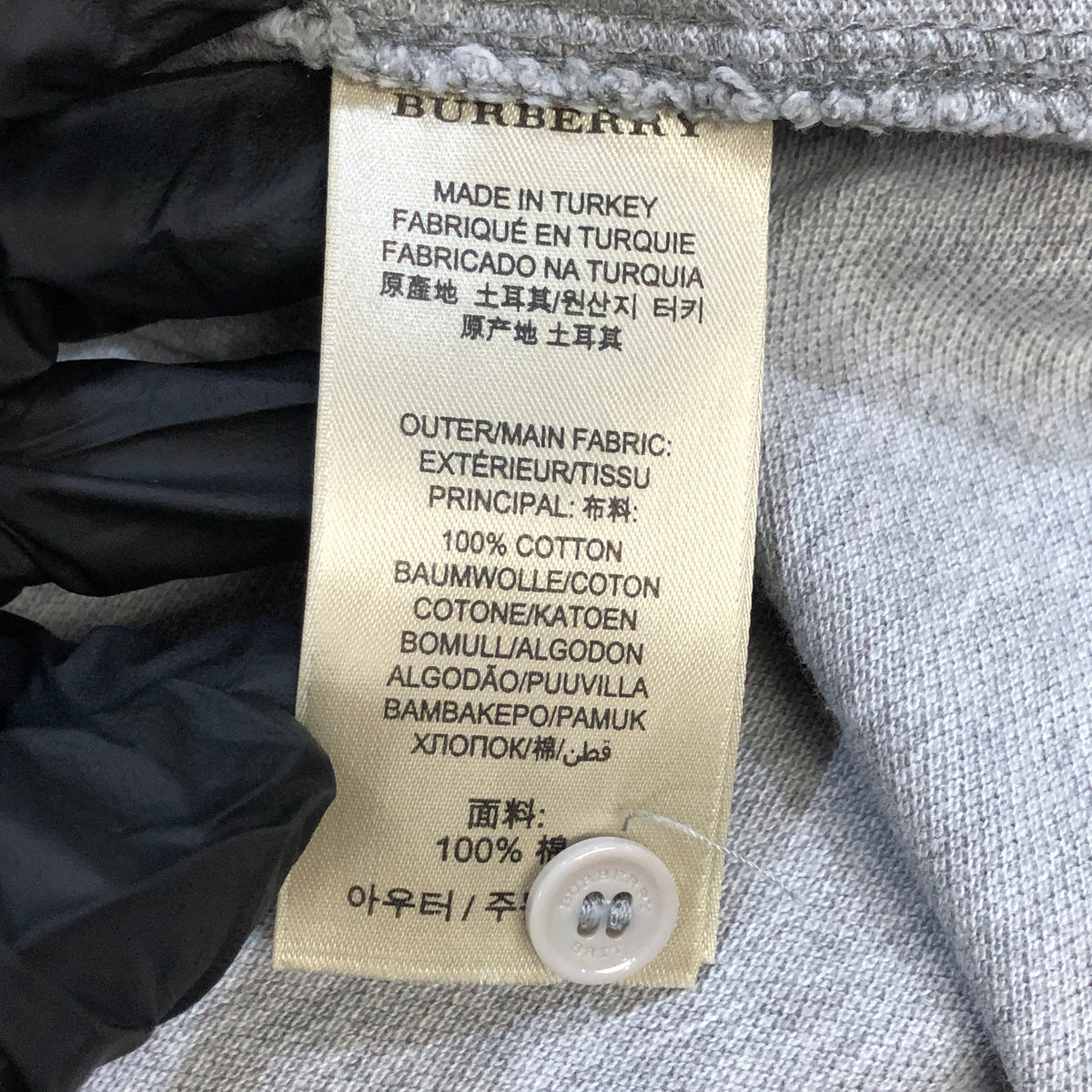 Burberry Grey Polo Shirt Size XS
