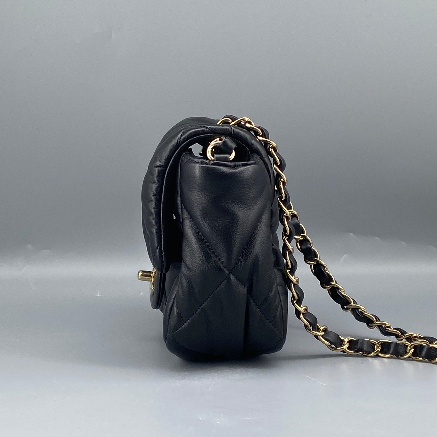 Chanel Black Quilted Bubbly Flap Crossbody Bag