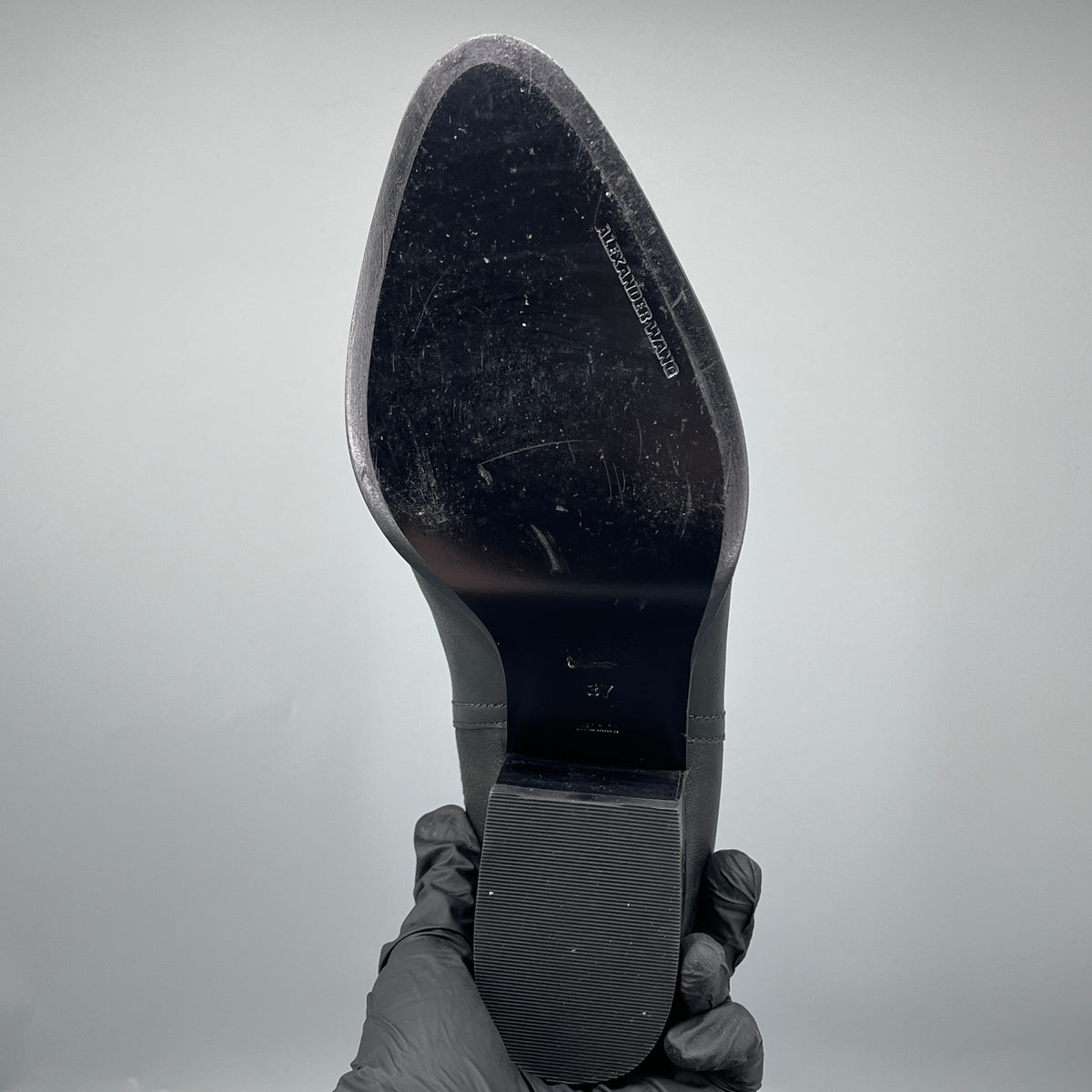 Alexander Wang Black Leather Chelsea Ankle Boots size 37