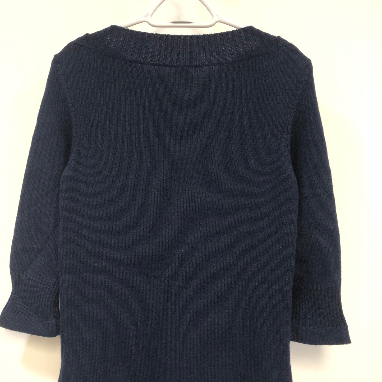 Chanel Navy Blue Knit Sheath Dress Size 34