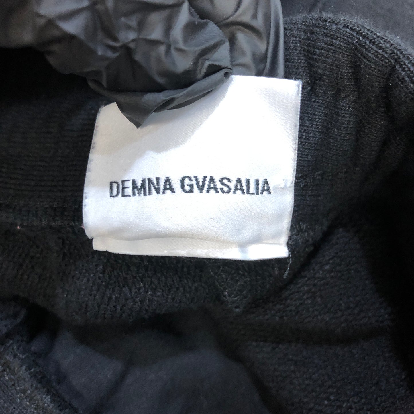 Vetements Black Logo Tape Hoodie & Track Pants Set