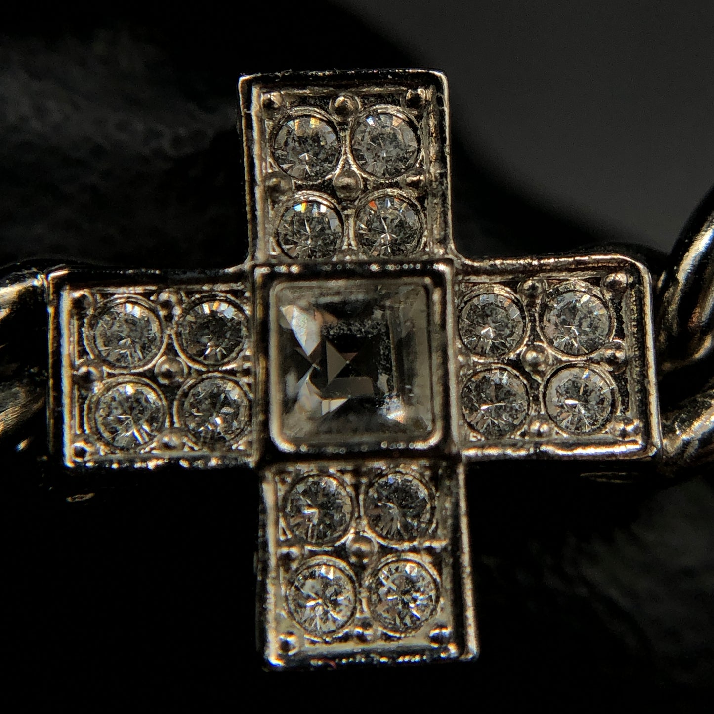 Chanel Crystal CC & Star Necklace