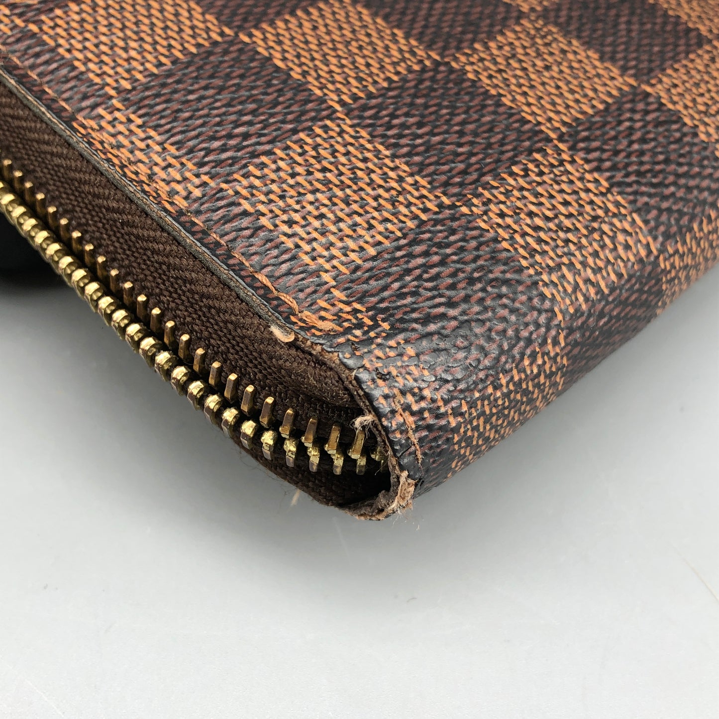 Louis Vuitton Damier Ebene Zippy Wallet Brown