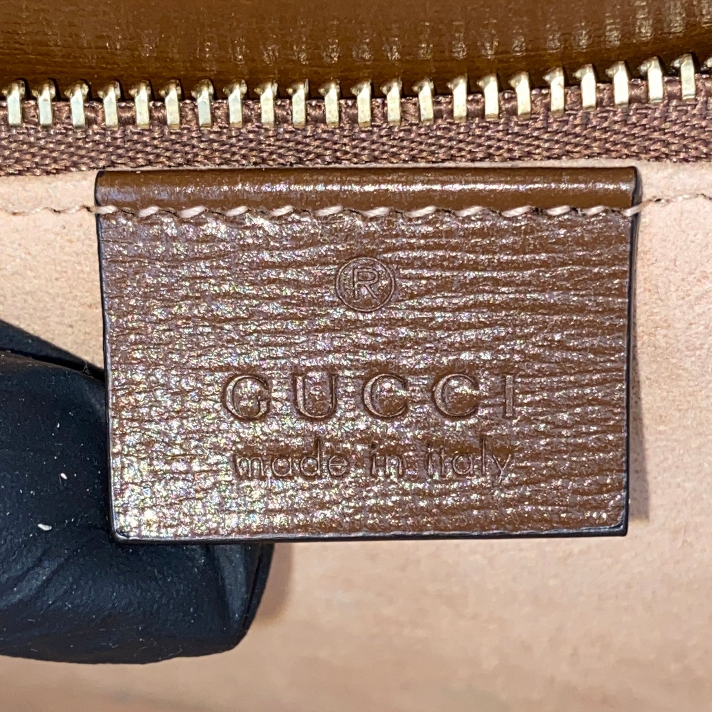 Gucci Beige & Caramel GG Supreme Horsebit 1955 Shoulder Crossbody Bag