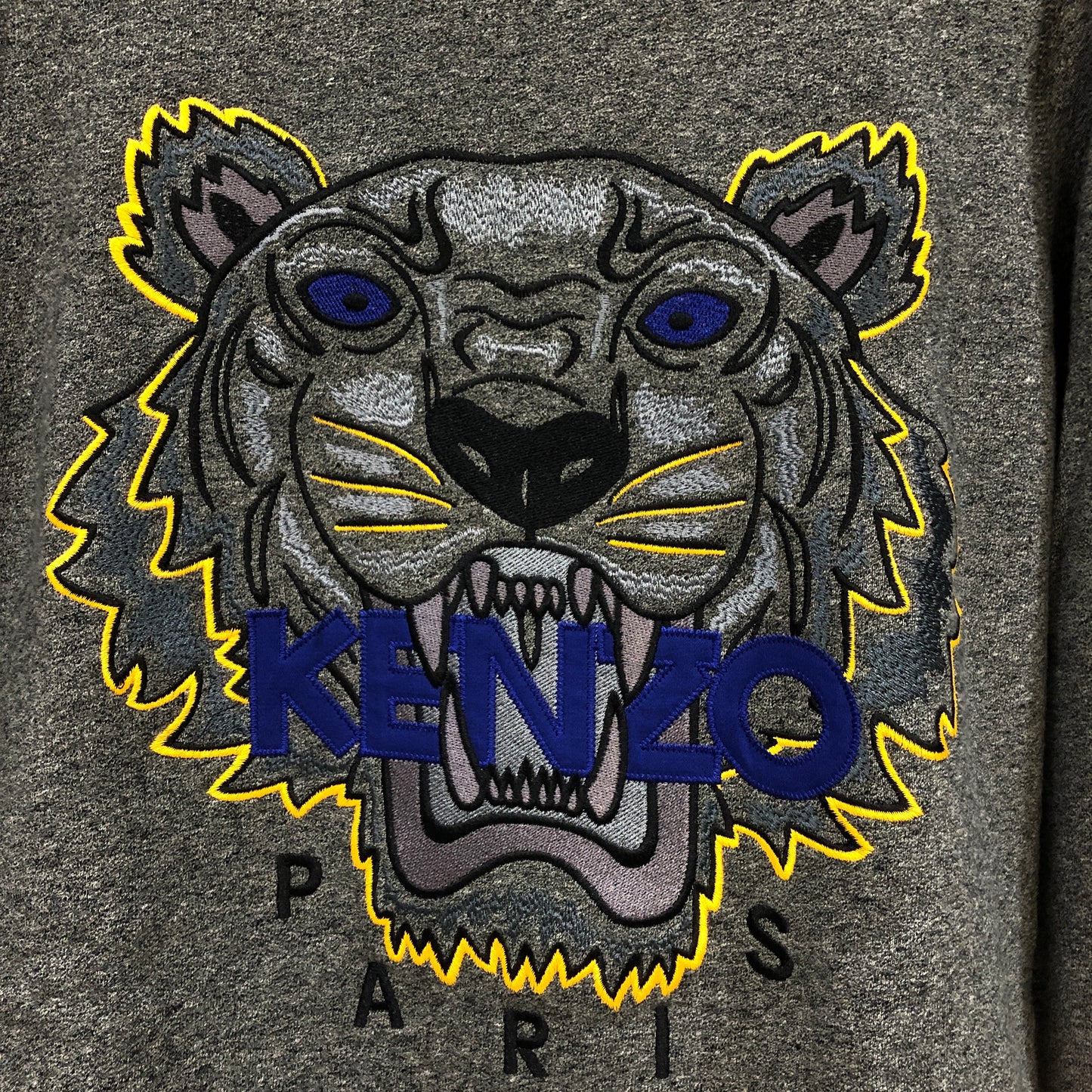 Kenzo Tiger Logo Sweatshirt Size S Grey