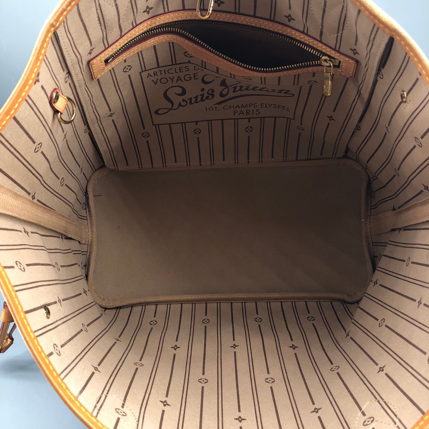 Louis Vuitton Monogram Canvas Neverfull MM Tote Bag  Brown