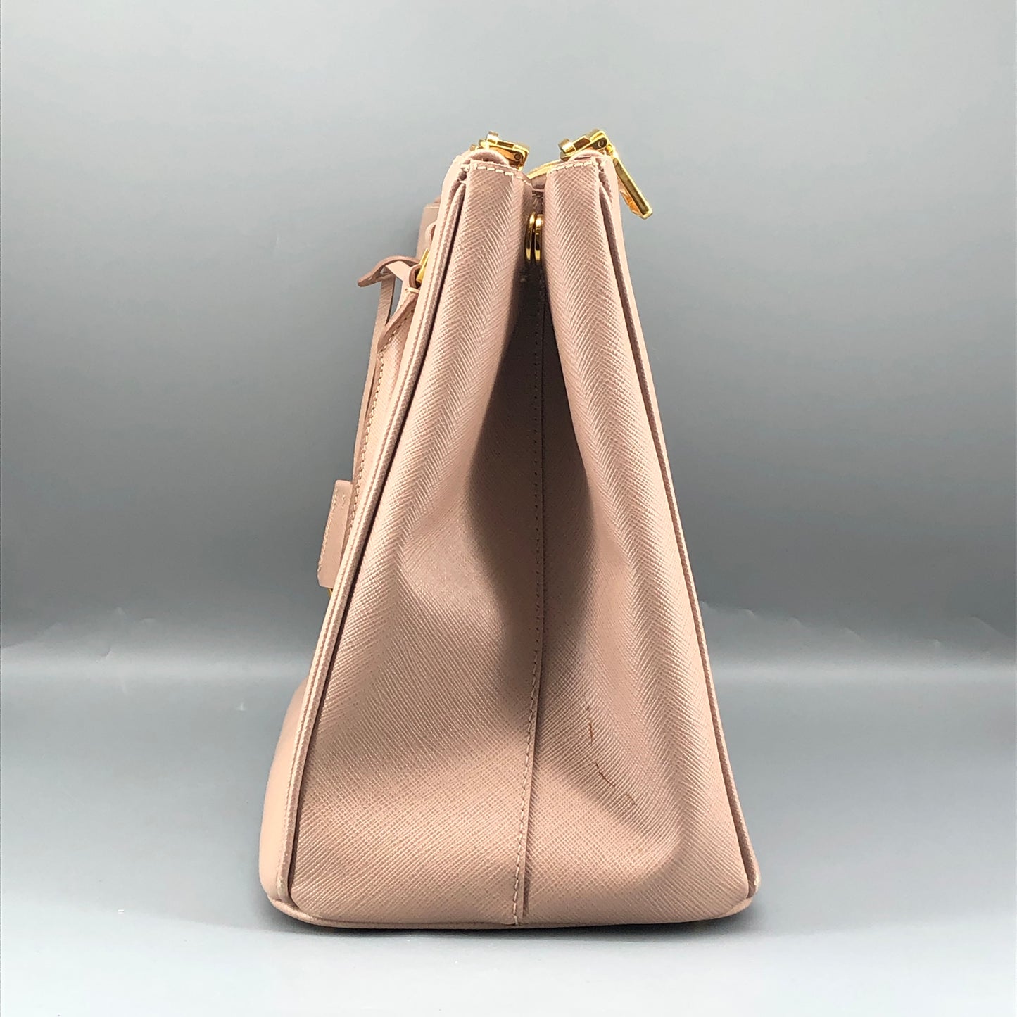Prada Nude Saffiano Leather Galleria Large Tote Bag