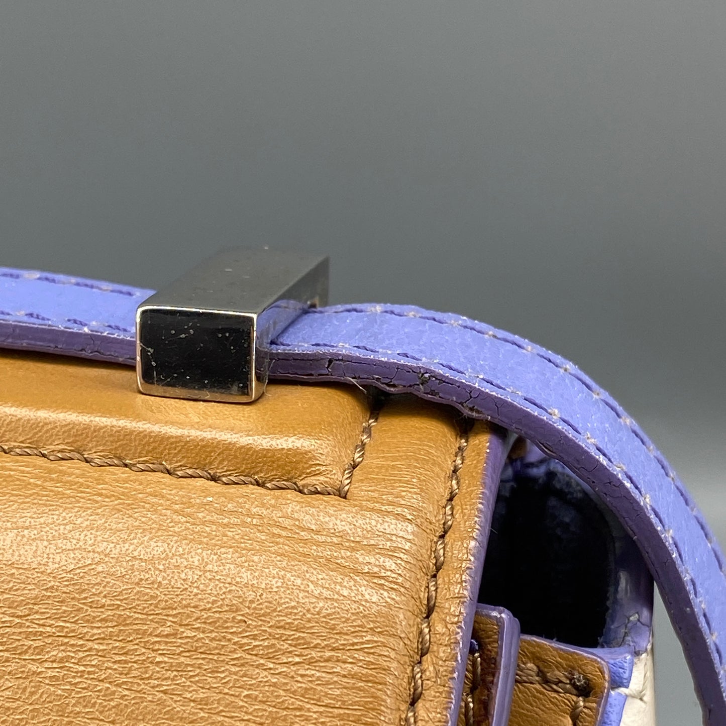 Givenchy Pandora Pure Crossbody Bag Caramel Purple White