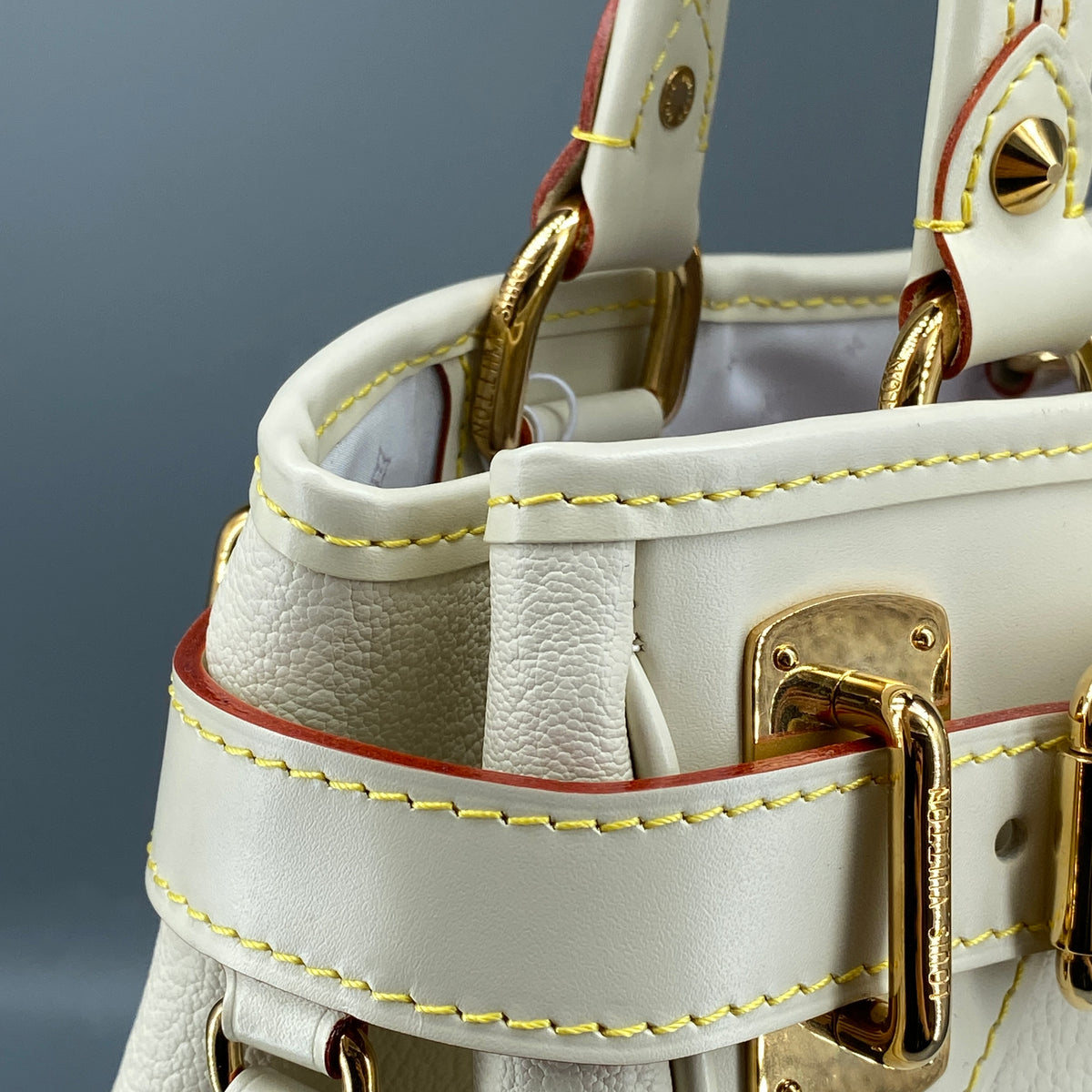 Louis Vuitton Cream Suhali Leather Le Majestueux Tote Bag