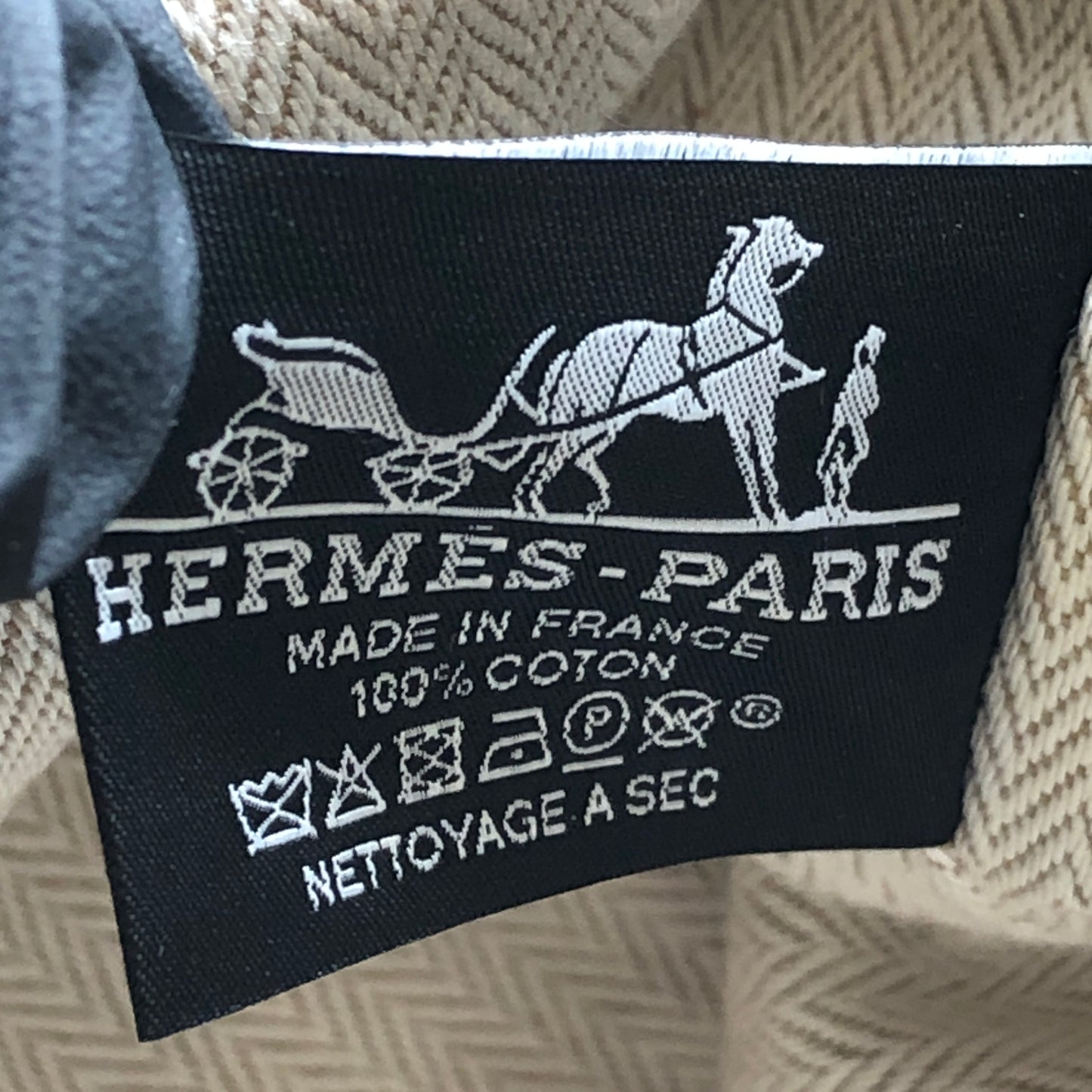 Hermes Blue/Green Cotton Canvas Small Bride-A-Brac Case