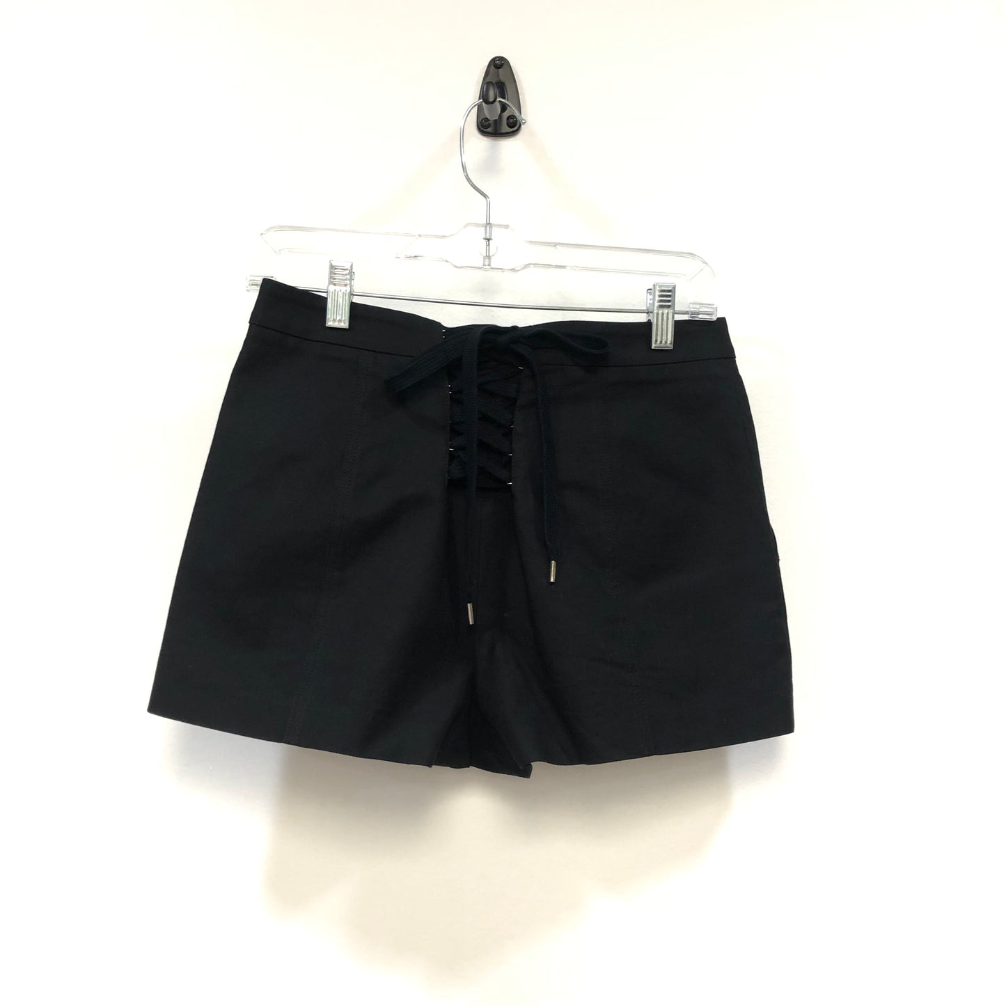 Valentino Black Back Lace-Up Detail Shorts