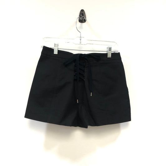 Valentino Black Back Lace-Up Detail Shorts