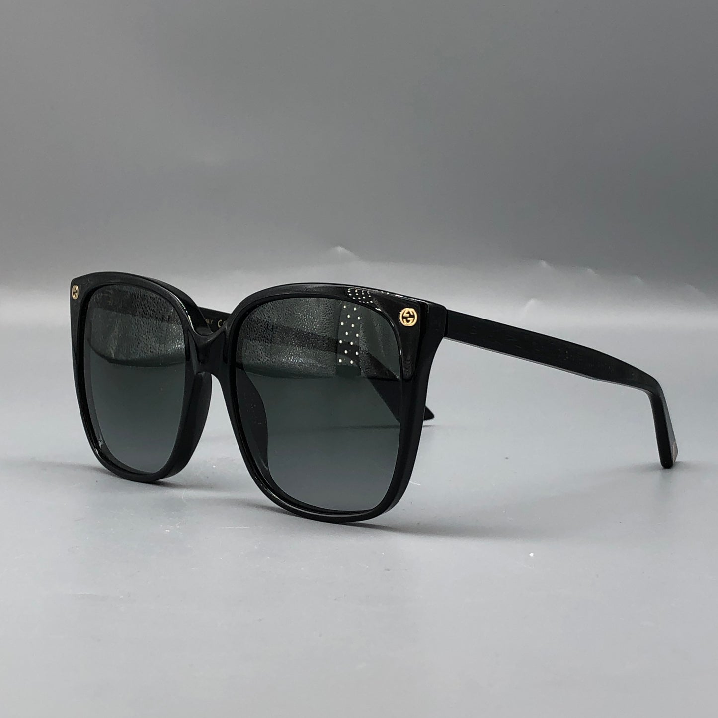 Gucci Square Black Sunglasses 140mm