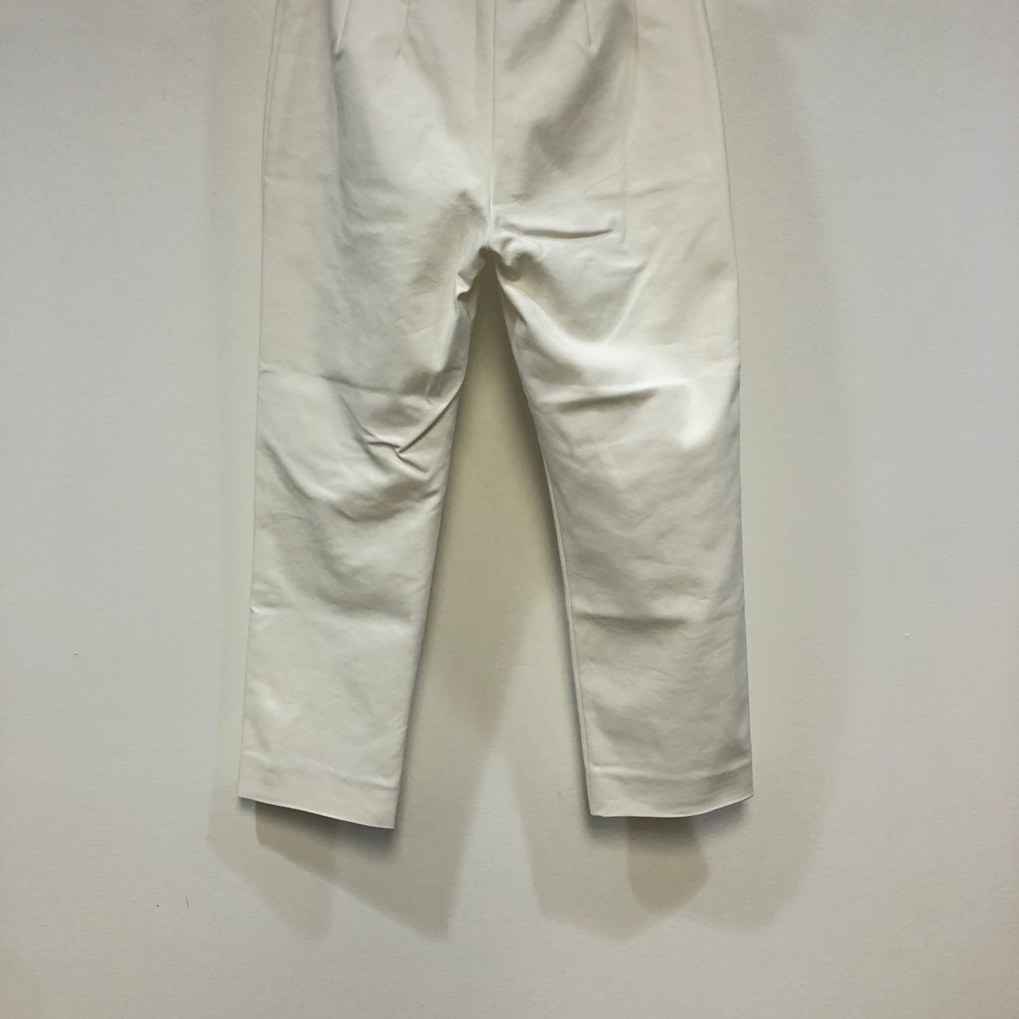 MaxMara Shine!  White Cropped Slim Trousers Size US 4
